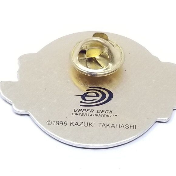 Vintage Yu-Gi-Oh! Lapel Pin, Dated 1996, 90s Brooch, Enamel Pin, Trading Card - Picture 4 of 6